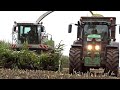 Mais hakselen  john deere 6150r  6175r  claas jaguar 870  van spijkeren  2015