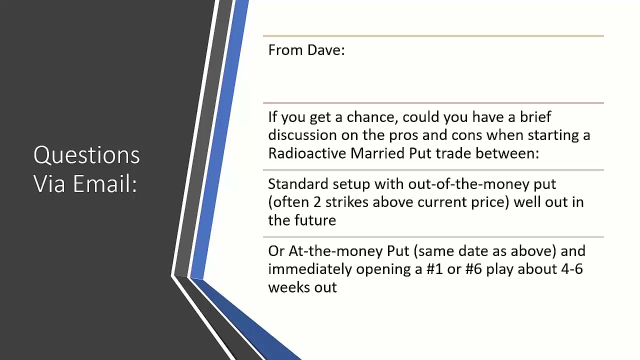 Comparing an ITM Married Put to ATM + Income Method