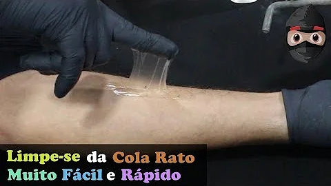 O que é bom para tirar cola de Pega tudo?