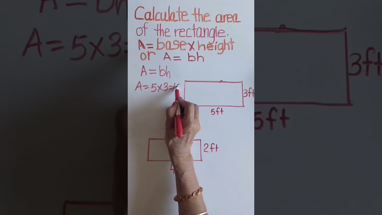 How to calculate  area of a rectangle?