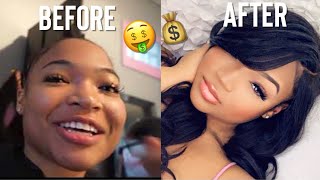 GLOW UP CHALLENGE : SPENDING $1000 TO BE A INSTAGRAM BADDIE | KIRAH OMINIQUE FT. BEAUTY FOREVER HAIR