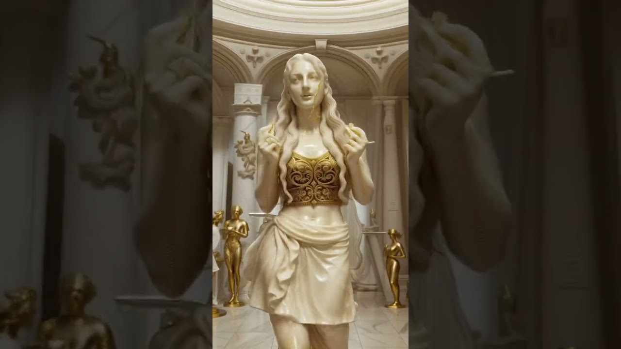 AI statue dance | Aphrodite | Digital Artist Original Maks