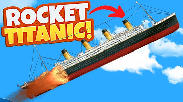 I Turned The Cardboard Titanic into a ROCKET in the Floating Sandbox Update!