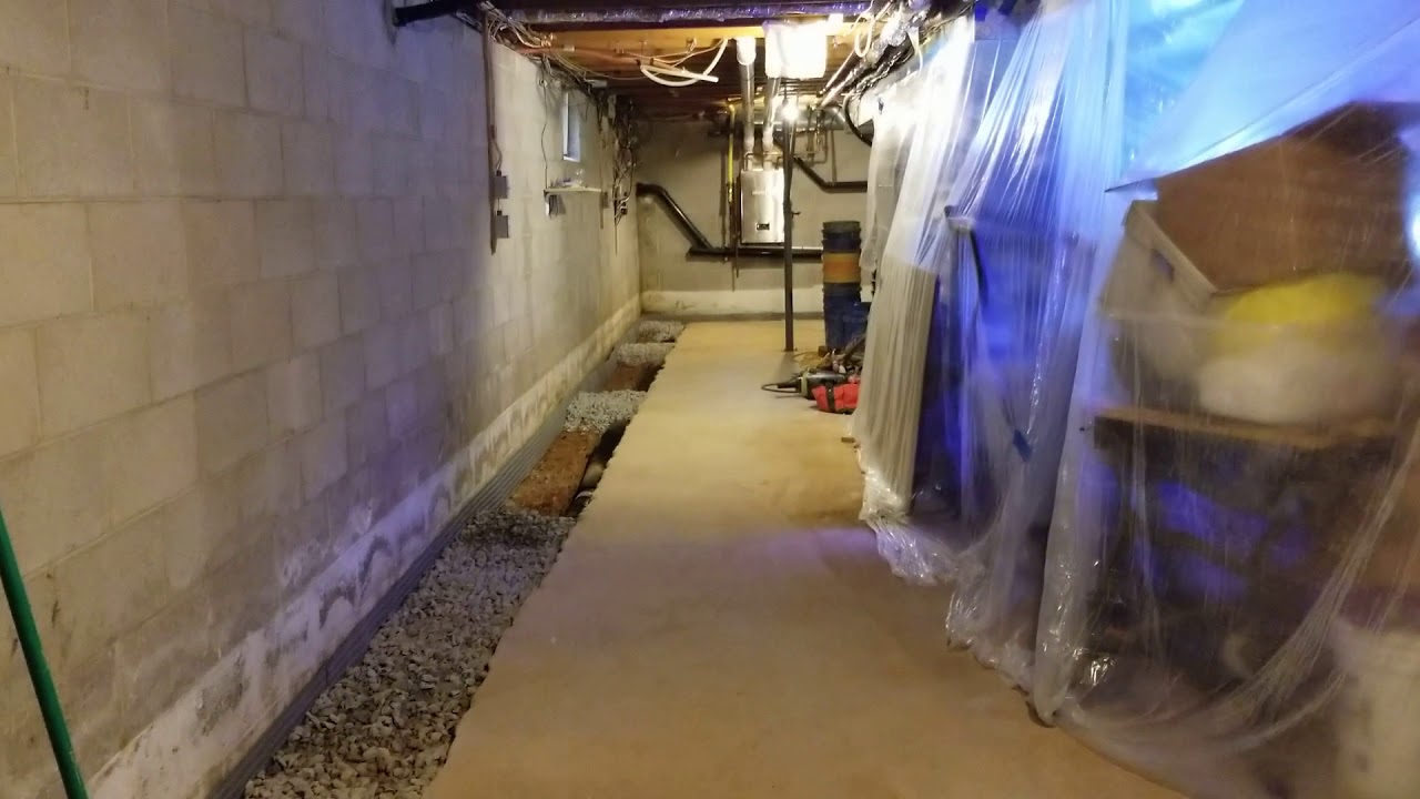 French Drain Installation by Desert Dry Waterproofing Review Day 2