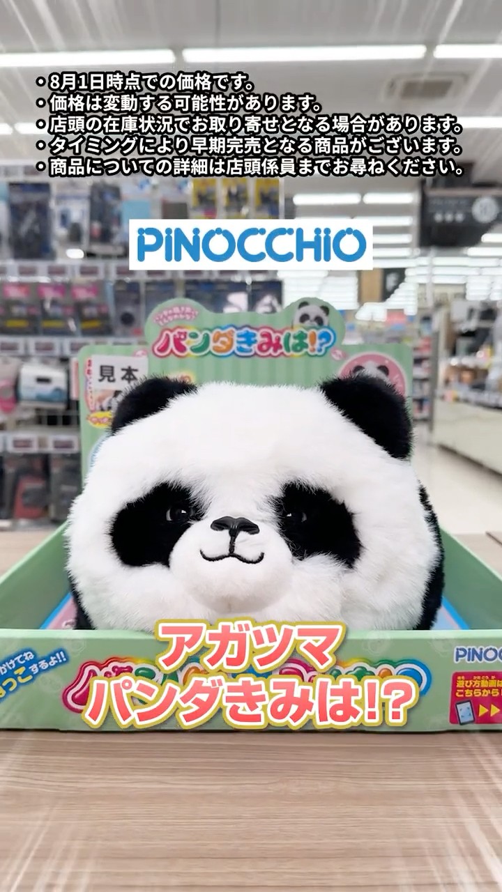 ぱんだきみ パンダ おもちゃ パンダのまま パンダきみは ピノチオ