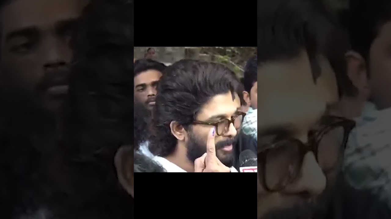 Icon Star Allu Arjun In Queue Line To Cast His Vote | Telangana Elections 2023 | Telangana Polling