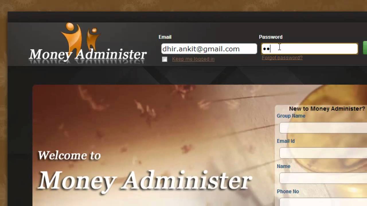 Money Administer Quick Demo