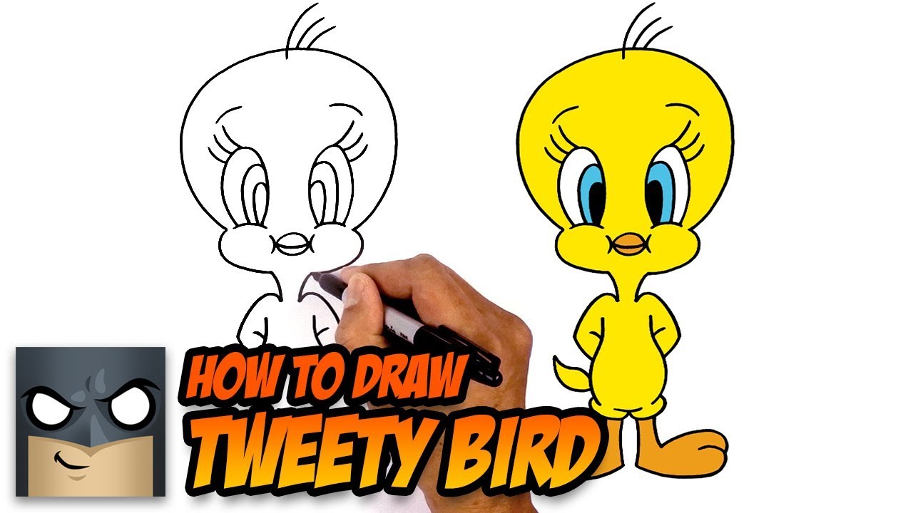 How to Draw Tweety Bird | Step-by-Step Tutorial - YouTube
