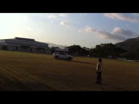 Asafa Powell Destroying His Training Field 