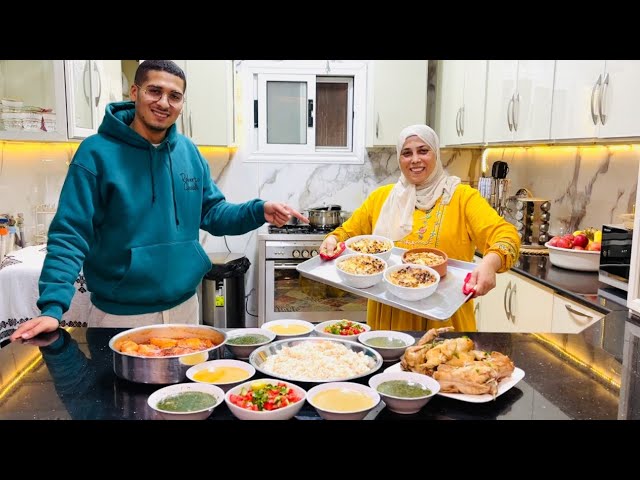 لما اعزم ولادى فى اجواء المطر والشتاءوذكريات مع امهم زمان وغدا الجمعه والحلو ام على تدفى القلب وروتي