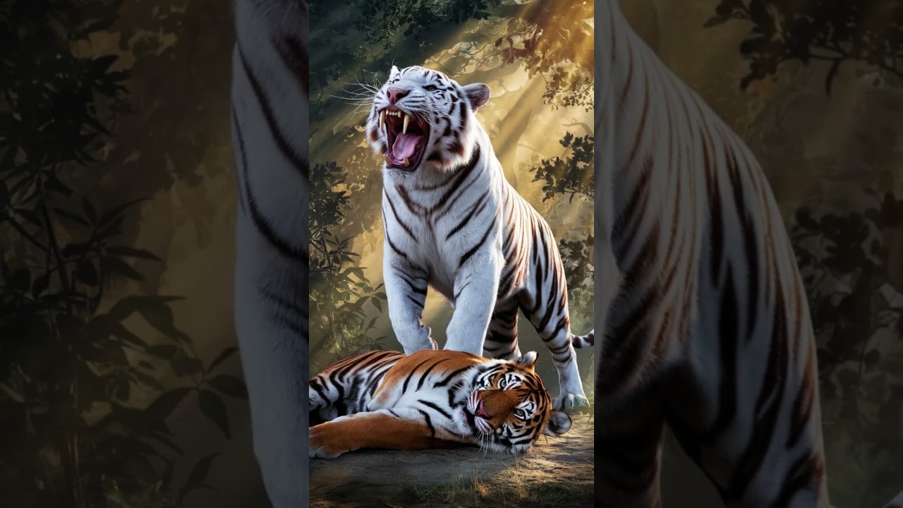 White Tiger VS Orange Tiger Who Wins?