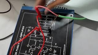 Pull push amplifiers experiment , variations of output power & distortion with load