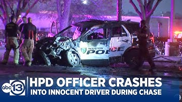 HPD officer crashes into innocent driver while chasing suspect