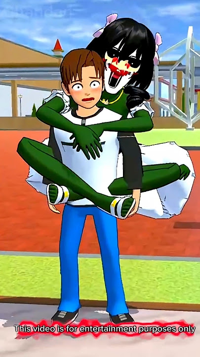 Hantu  monster Ghost  Yuta Apple Bhoot 🧟 Sakura School Simulator Horror Ding Dong #shorts #viral