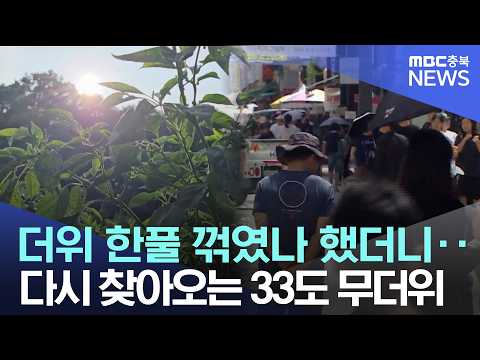 비 그치고 잠시 선선.. 고개 드는 '늦더위'