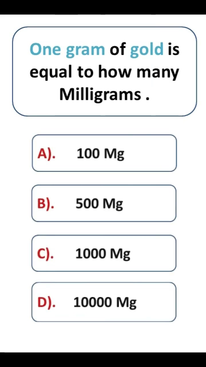 One Gram Of Gold Is Equal To How Many Milligrams YouTube One Gram Of Gold Is Equal To How Many Milligrams YouTube