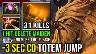 How to Offlane Carry Earthshaker 1 Hit Delete 3 Sec CD Totem Skill Spam 100% Stun Perma Lock Dota 2