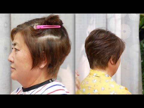Short haircut tutorial ซอยผมสั้น ตัดผมสั้น ทรงผมสั้น