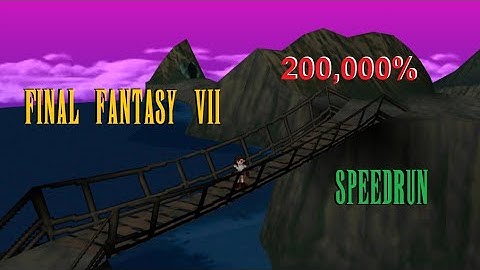 Final Fantasy VII 100% in 46 minutes - 200,000% speedrun