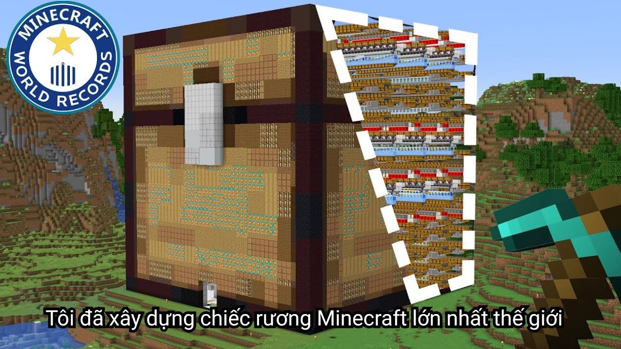 Tôi đã xây dựng chiếc rương Minecraft lớn nhất thế giới - YouTube