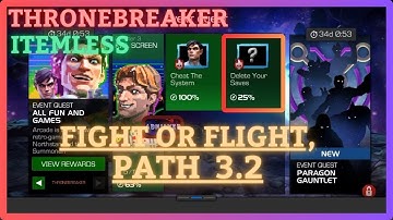 MCOC | EQ 3.2 | Fight or Flight Path | ThroneBreaker | ALL FUN AND GAMES | Itemless |