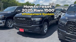 HOW TO Reset a 2025 Ram 1500 Radio/Infotainment/Navigation system screenshot 4