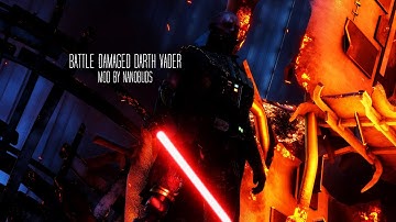 Battle Damaged Darth Vader Mod by Nanobuds - Star Wars Battlefront 2