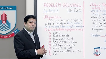 Class 9 - Computer Studies - Chapter 1 - Lecture 6 Algorithm & Foundation -Allied Schools