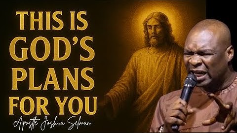 HOW TO SEEK DIRECTION AND STRATEGY FROM GOD - APOSTLE JOSHUA SELMAN