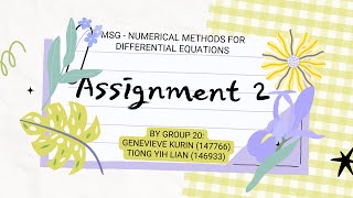 MSG489 Assignment 2 Finite Difference Method