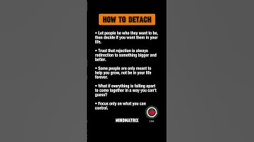 How To DETACH Follow for more #psychology #selfimprovement # mindset #motivation #mindsetshift