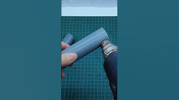 How to connect PVC pipes of different sizes without a connector 😎 #shortvideo