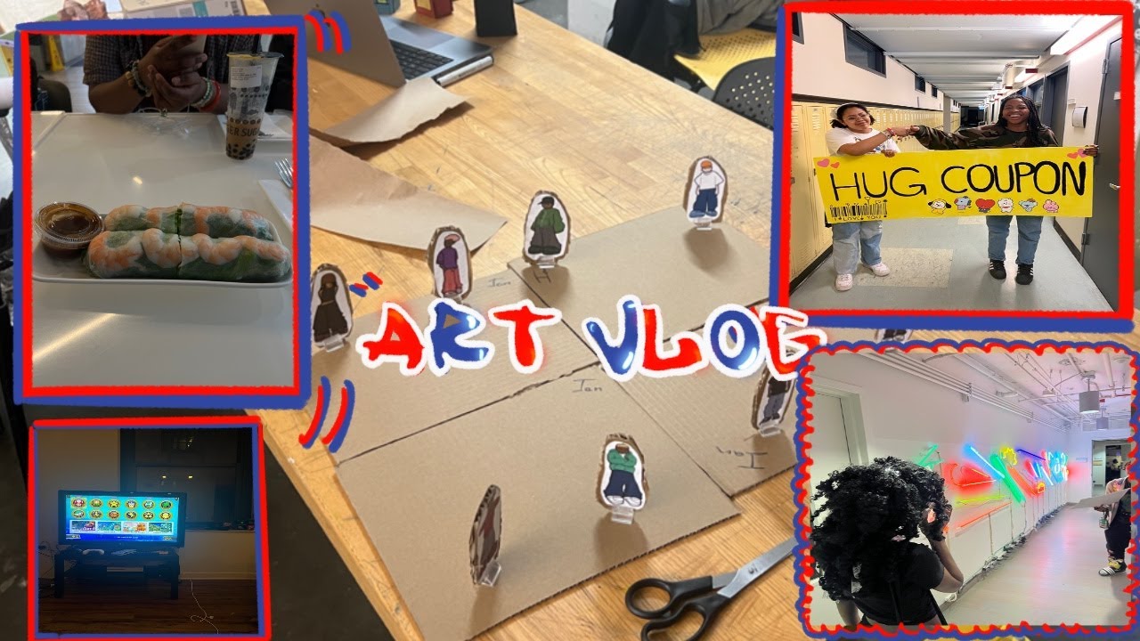 art vlog 1 working at art school YouTube
