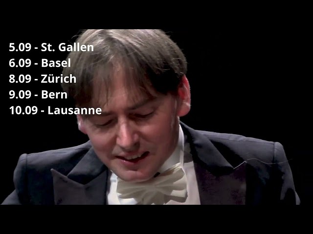 Greg Niemczuk - concert tour in Schweiz - September 2026 - Chopin, Mozart, Beethoven.