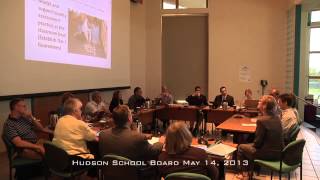 Hudson School Board May 14, 2013