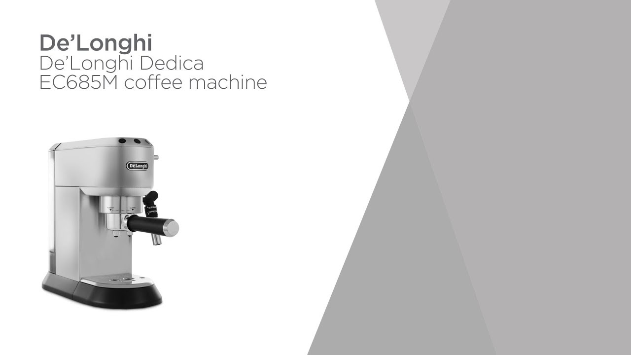 De'longhi Dedica EC685M Coffee Machine Silver Product Overview