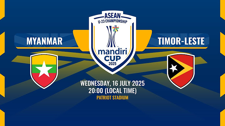 LIVE | Myanmar vs Timor-Leste | #MandiriCup2025