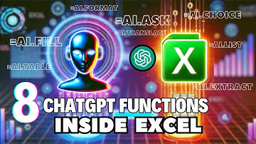 CHATGPT Inside Excel | 8 AI Functions
