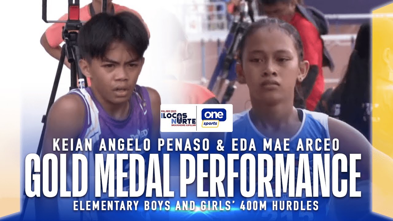 Penaso, Arceo Bags Gold in Elementary Boys and Girls 400m Hurdles | Palarong Pambansa 2025