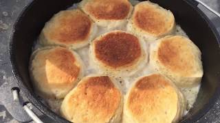Biscuits and Gravy in the Dutch Oven