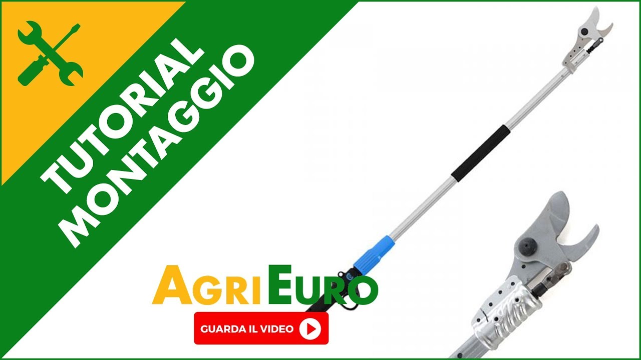 Funzionamento della forbice da potatura Easy 200 su asta di prolunga