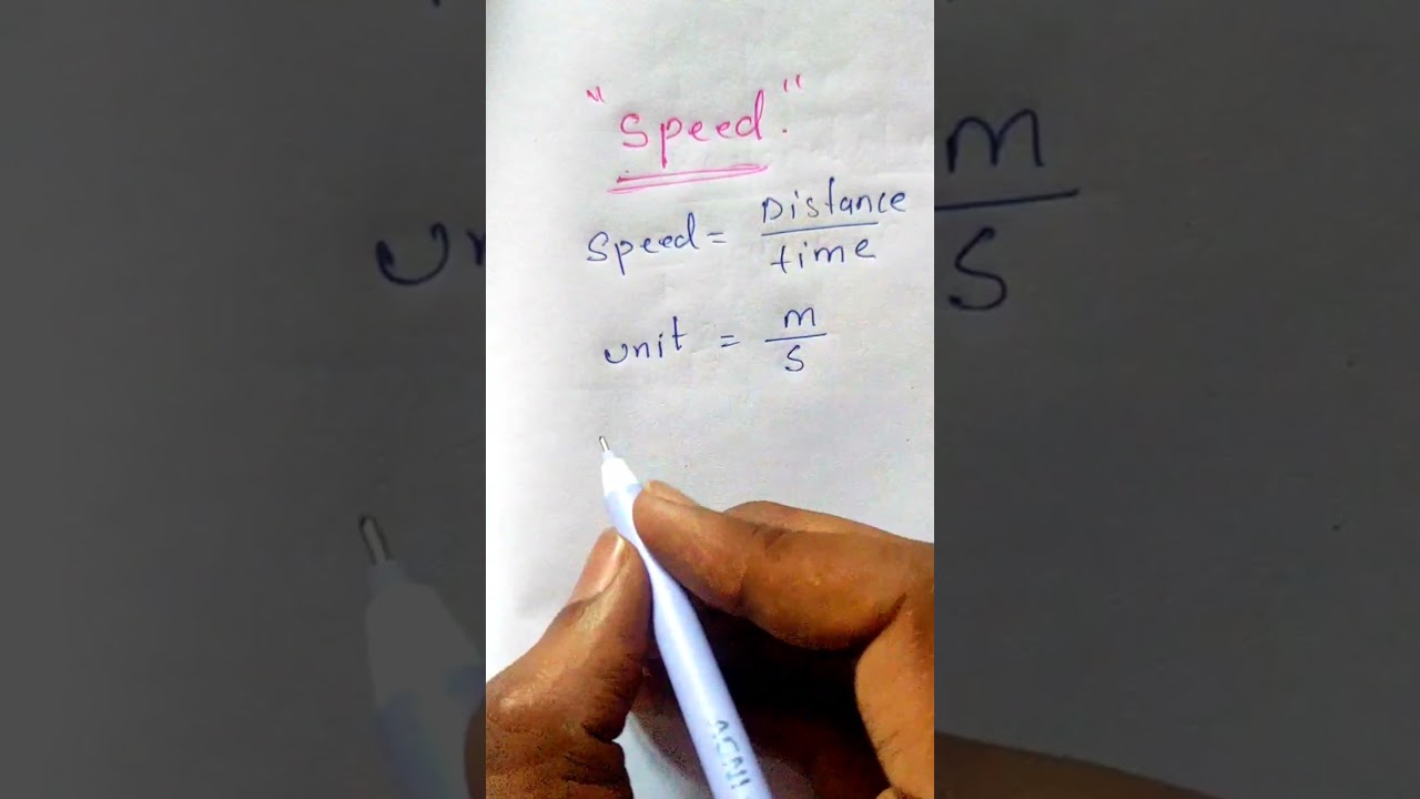 Speed – Unit, Formula & Dimensions in 30 Sec! | NEET Physics