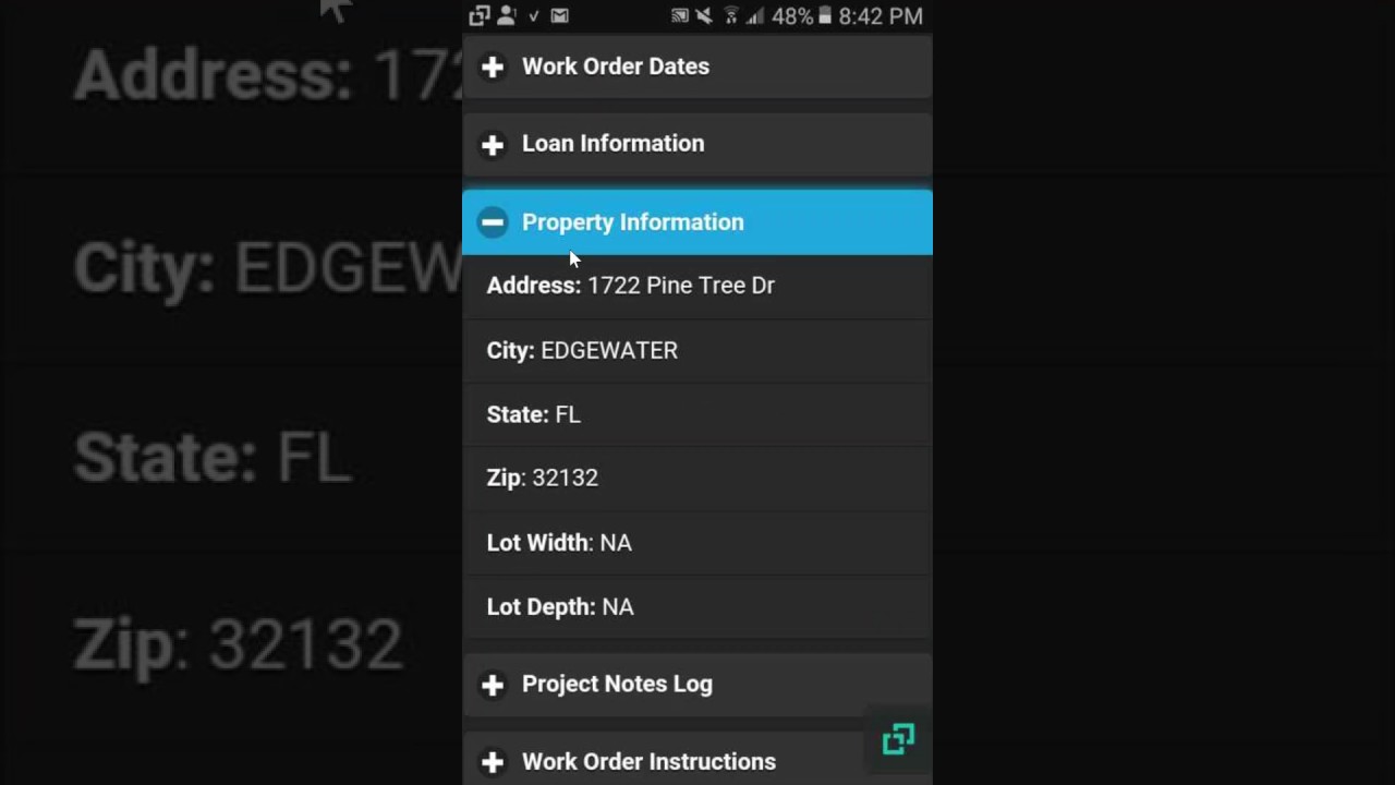 Pruvan GCPFS - Work Order Information