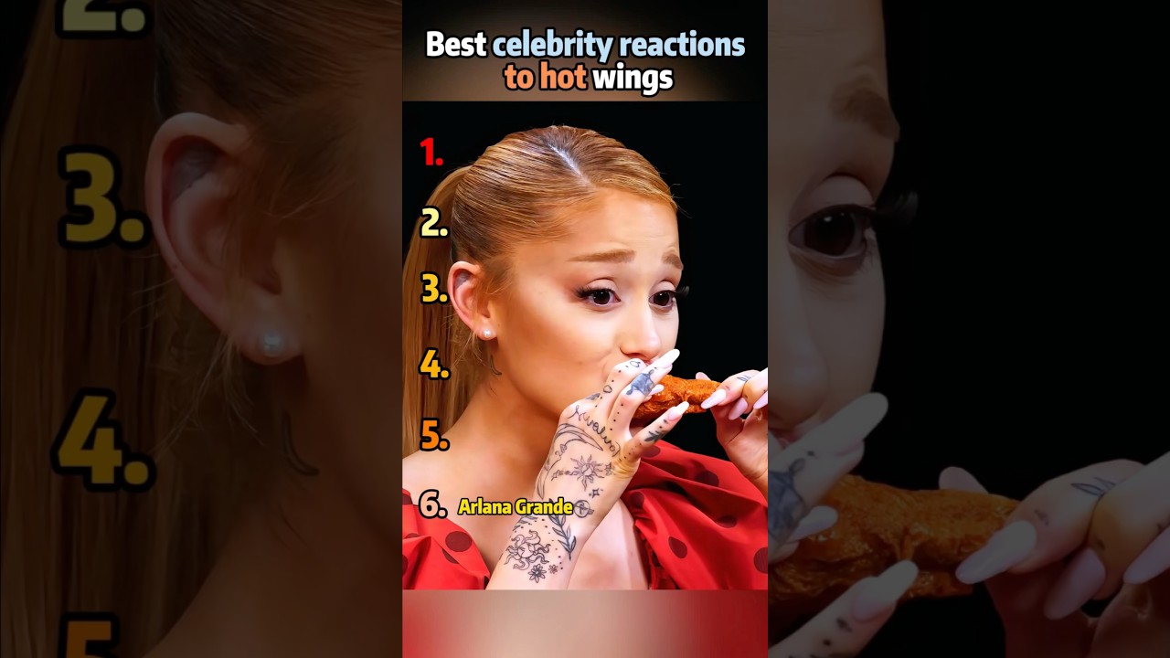 The Best Celebrity Reactions to Eating Spicy Chicken Wings