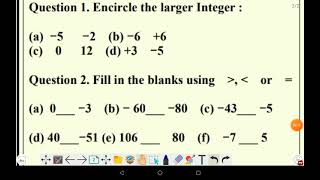 class 6 math doe worksheet 17 in English/2-9-21
