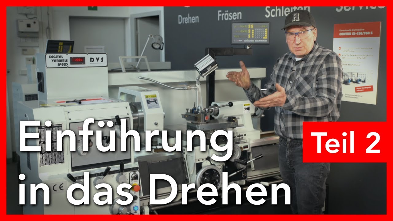 Längsdrehen auf Maß Schulung | Einführung in das Drehen Teil 2