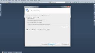 How to reset Visual Studio environment