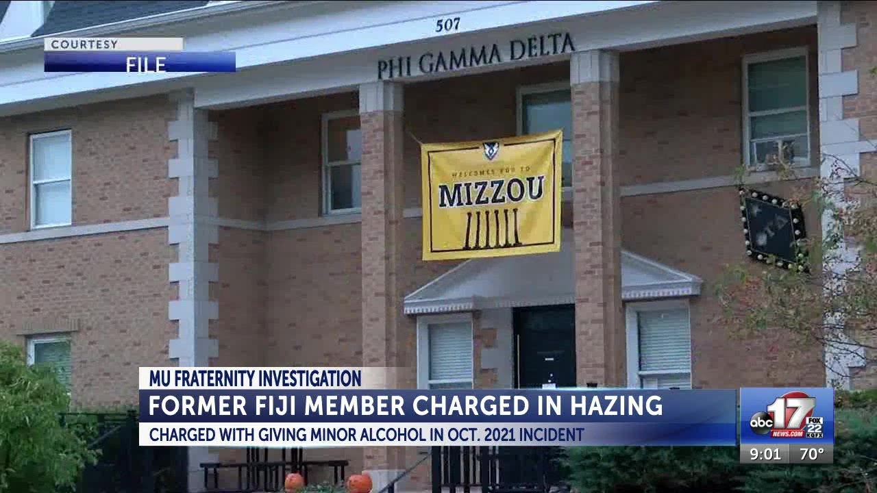 Former fraternity member charged in hazing incident