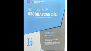 Azerbaycan dili Yeni Test Toplusu Cavabları 1-ci hisse (DIM) 2019