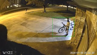 Catch-a-Crook: Bike thief caught on camera stealing from open garage